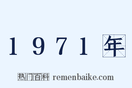 1971年是什么意思的图片